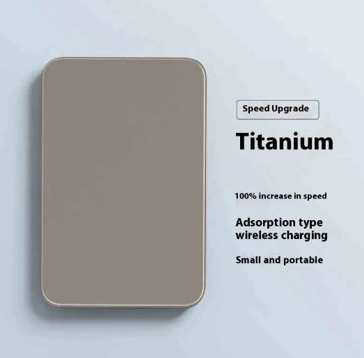 Slim Wireless Power Bank (Titanium)