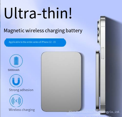 Slim Wireless Power Bank (Titanium)